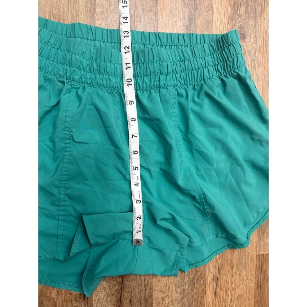 All In Motion Women's Running Athletic Shorts Green L Lined Quick Dry - Picture 5 of 6